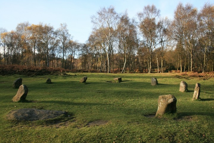 Nine Ladies of Stanton Moor (Stone Circle) by Ravenfeather